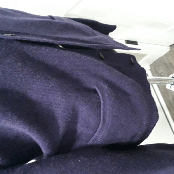Polo by Ralph Lauren deep purple lambswool cardigan with pockets. XL - Picture 4 of 8